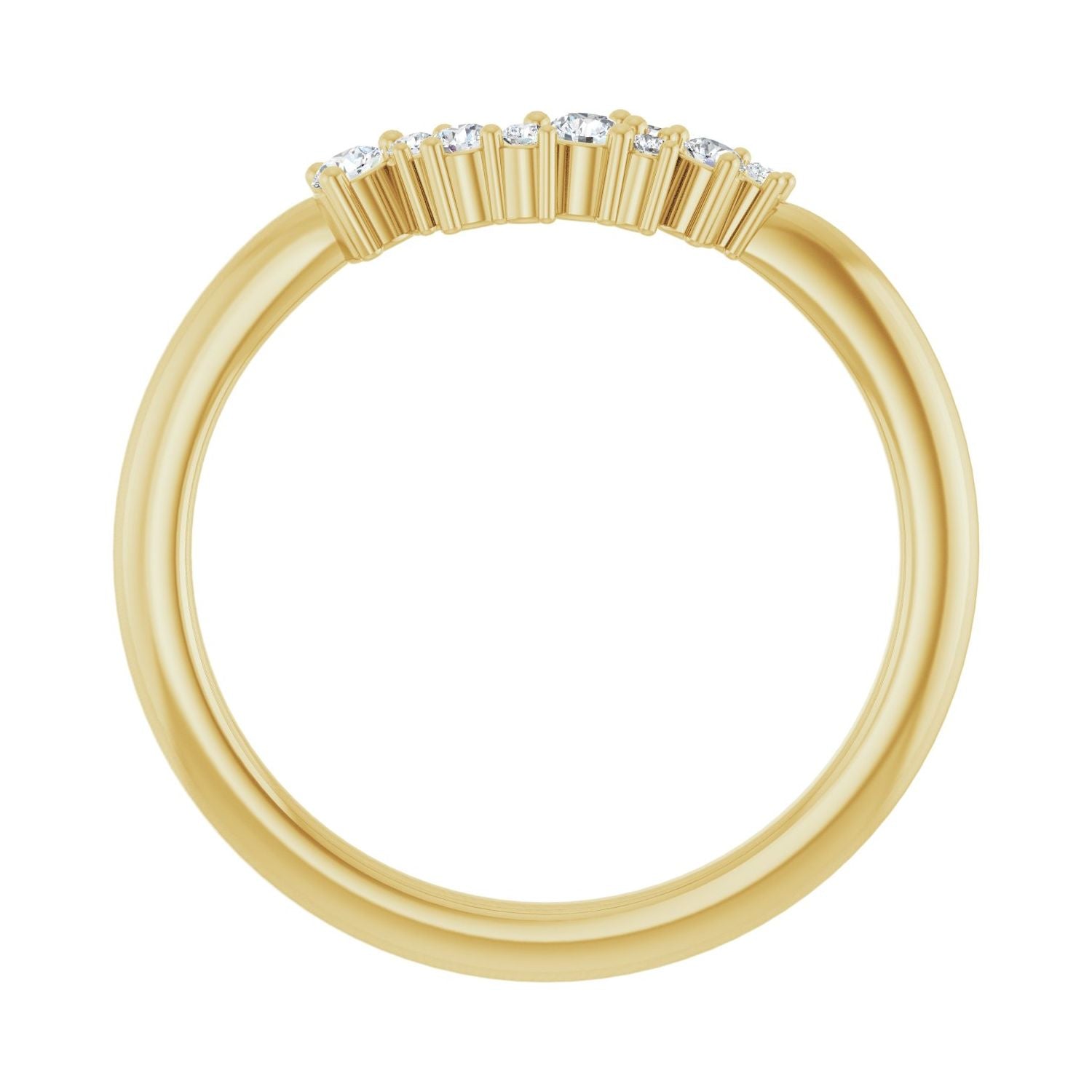 Eyvette — For the round Bethan, yellow gold