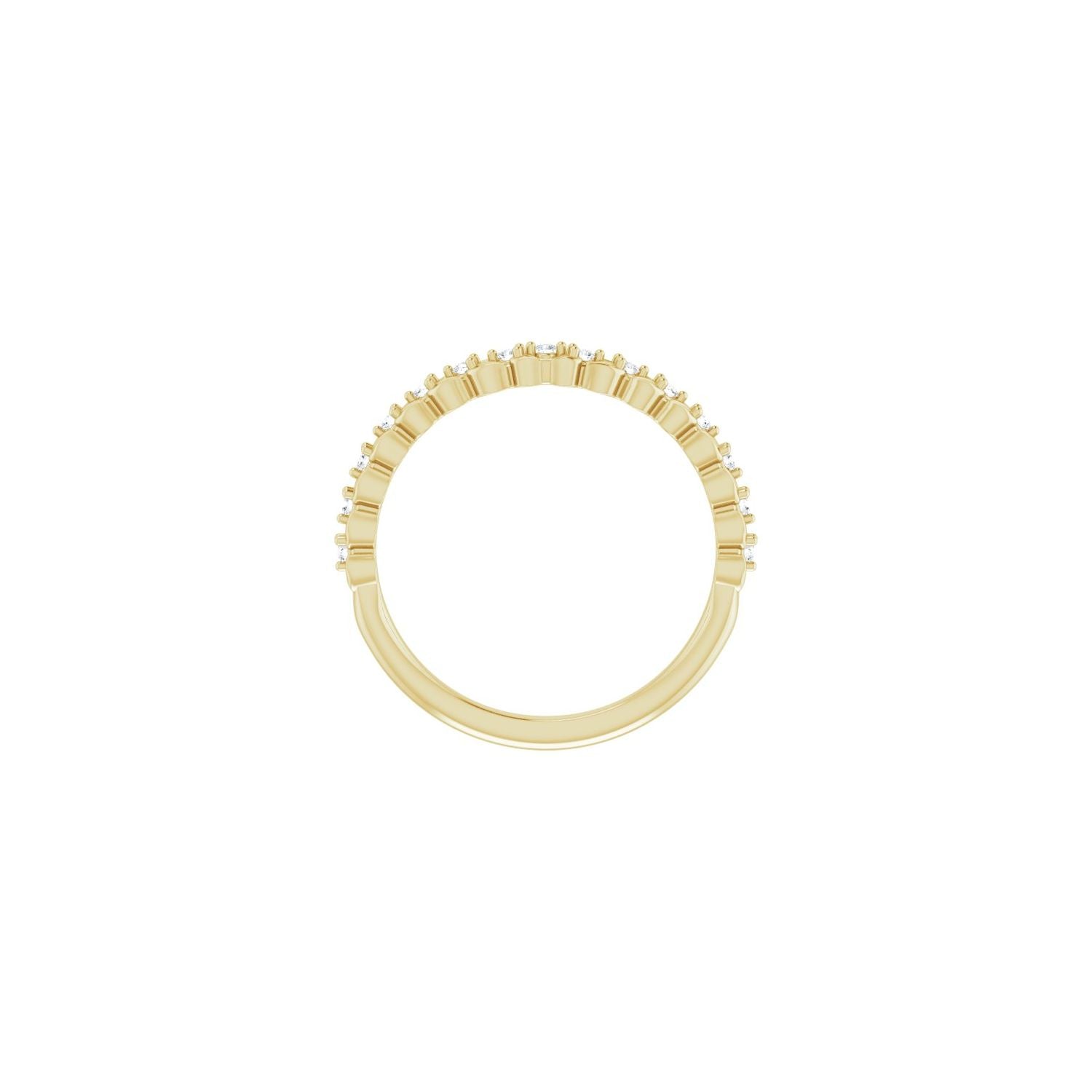 Fabrizia — For the round Seren, yellow gold