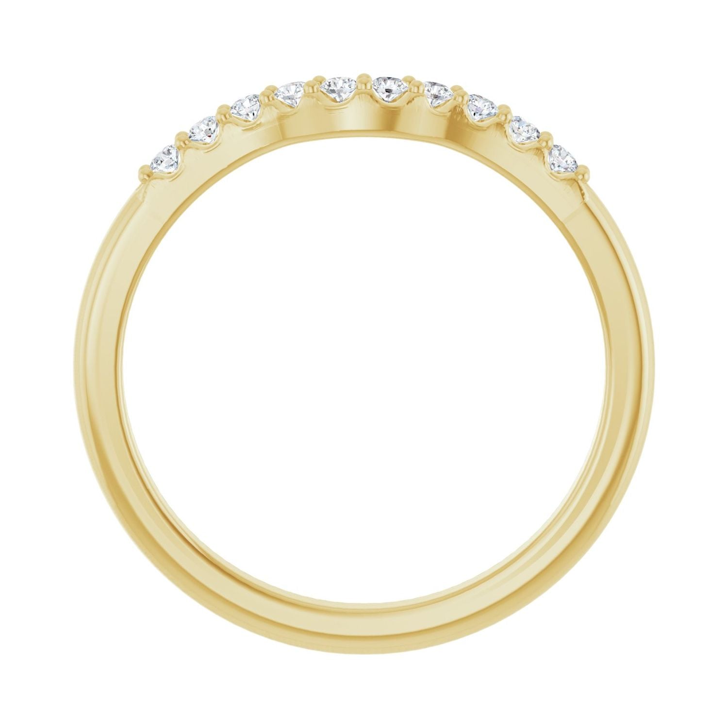 Faina — For the round Sian, yellow gold