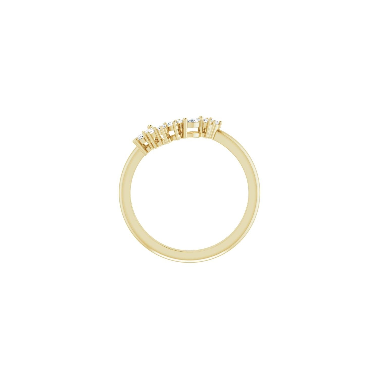 Fanya — For the round Branwen, yellow gold