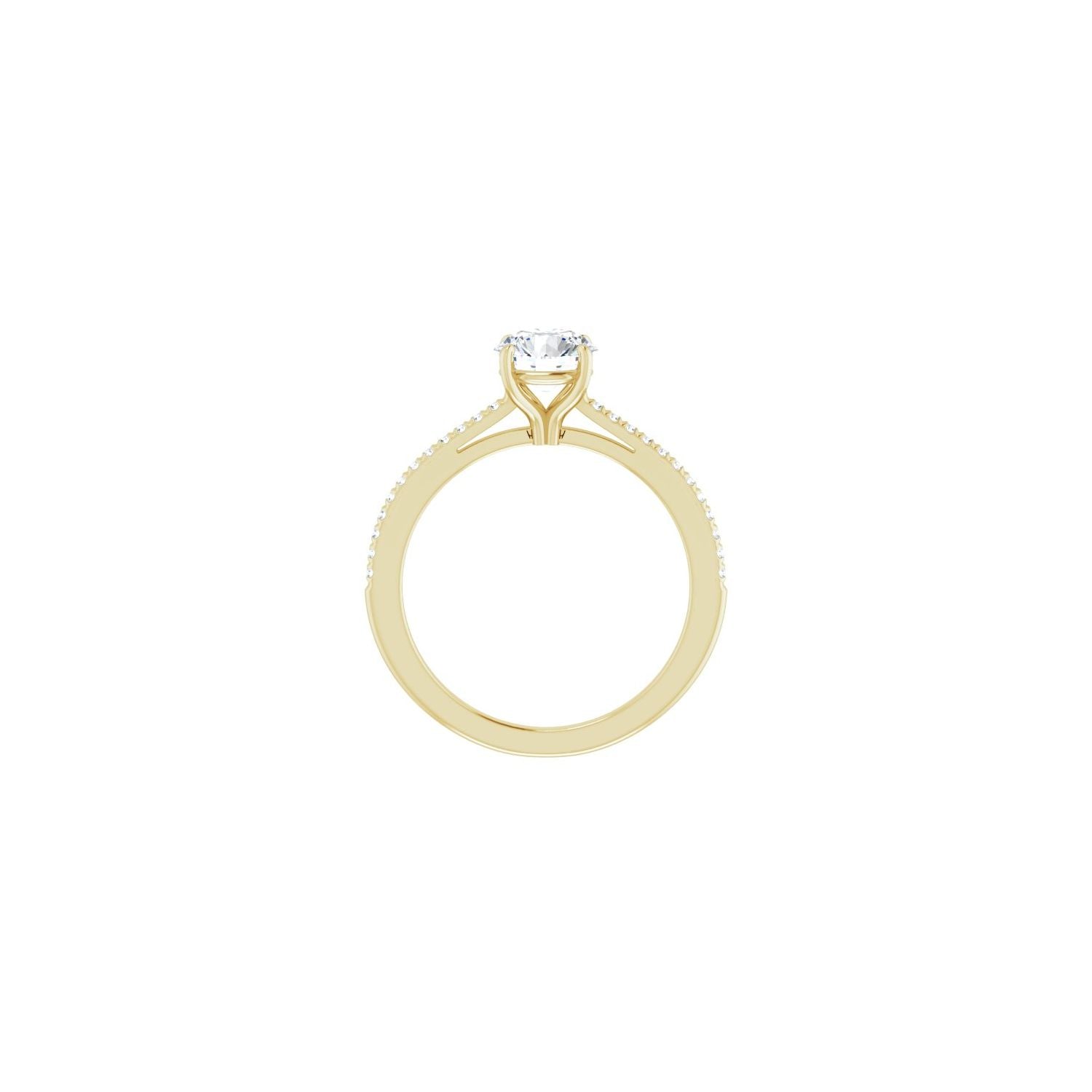 Catriona — Round center, yellow gold