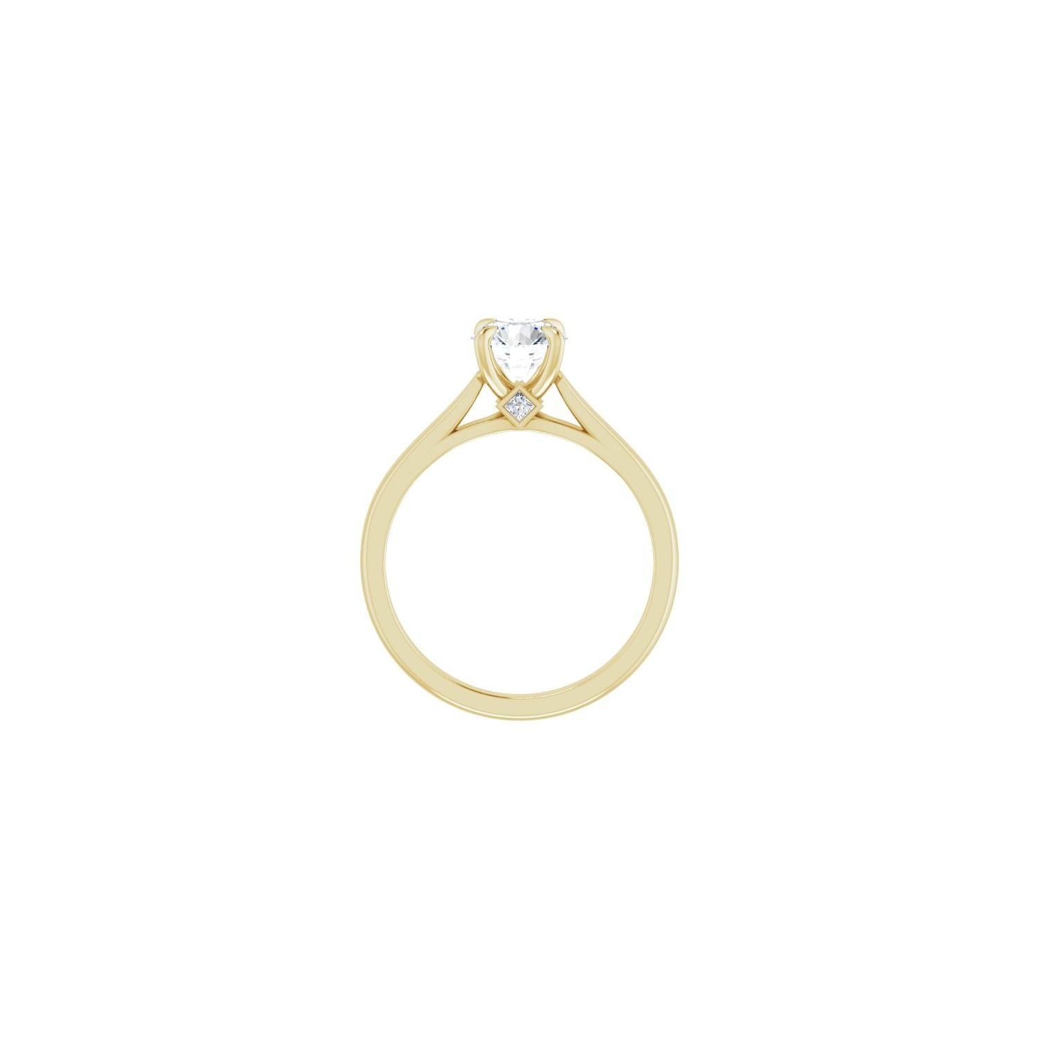 Kirsty — Round center, yellow gold