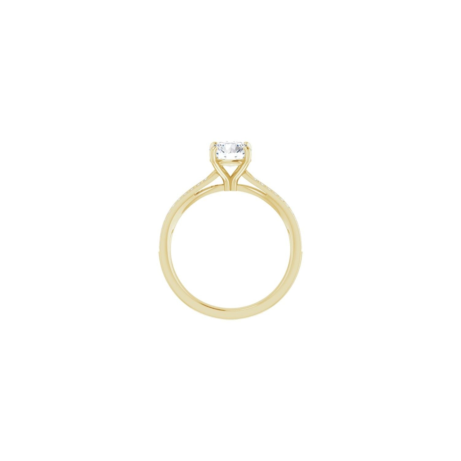 Haruka — Round center, yellow gold