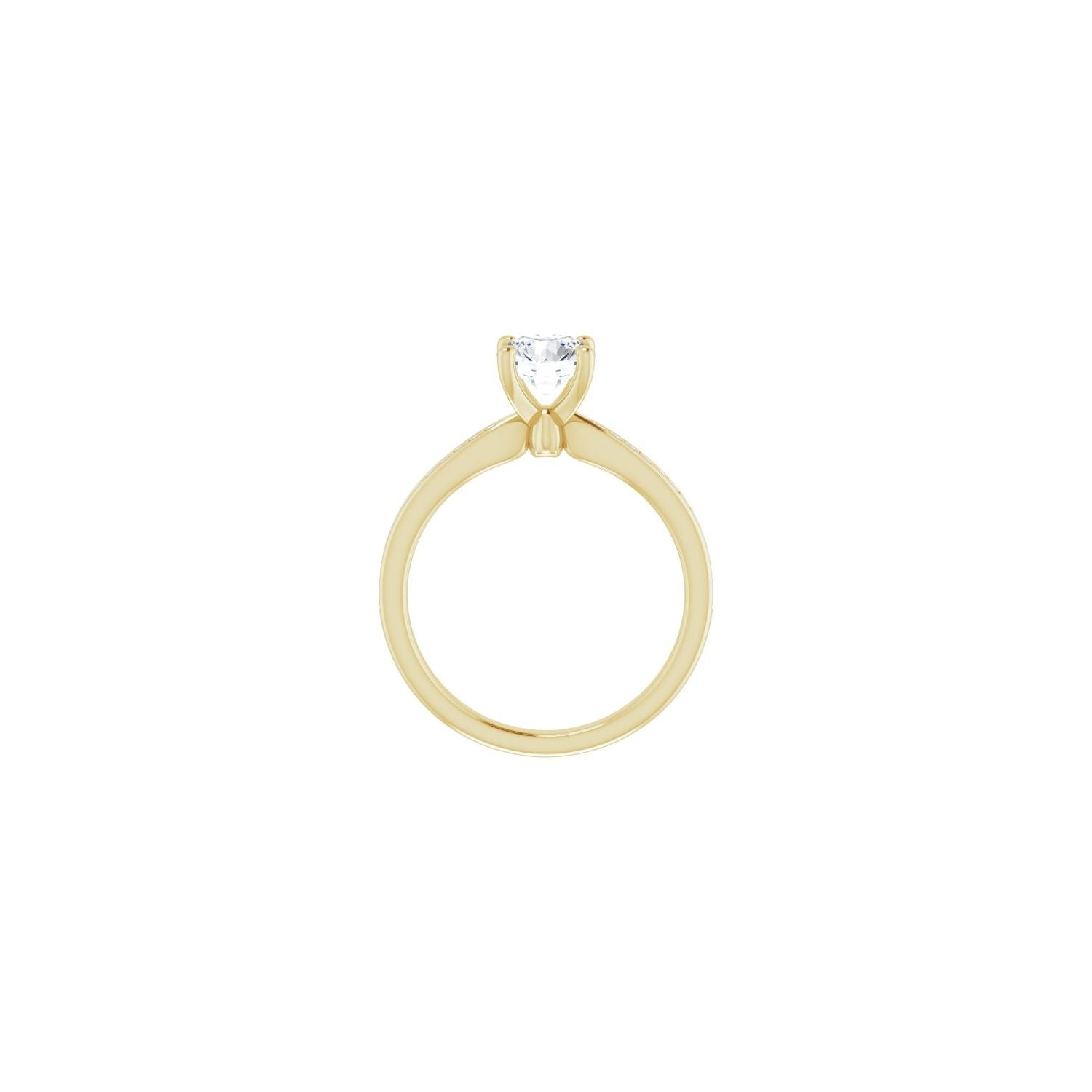 Michiko — Round center, yellow gold