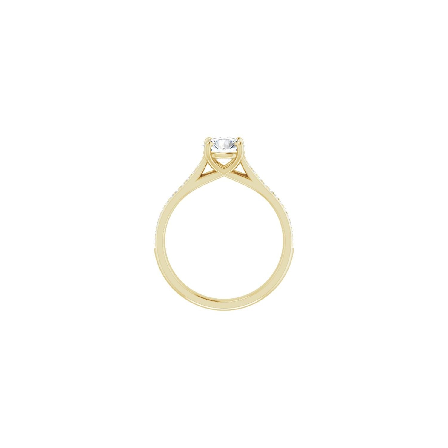 Yoko — Round center, yellow gold