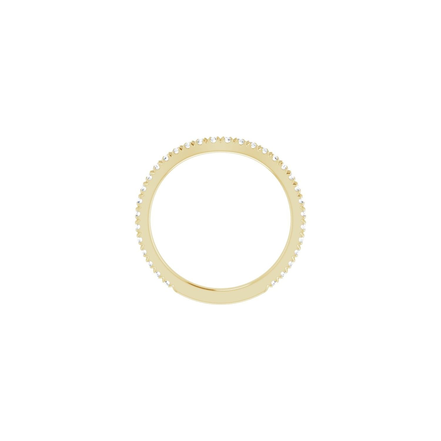 Fredrika — For the round Noelani, yellow gold