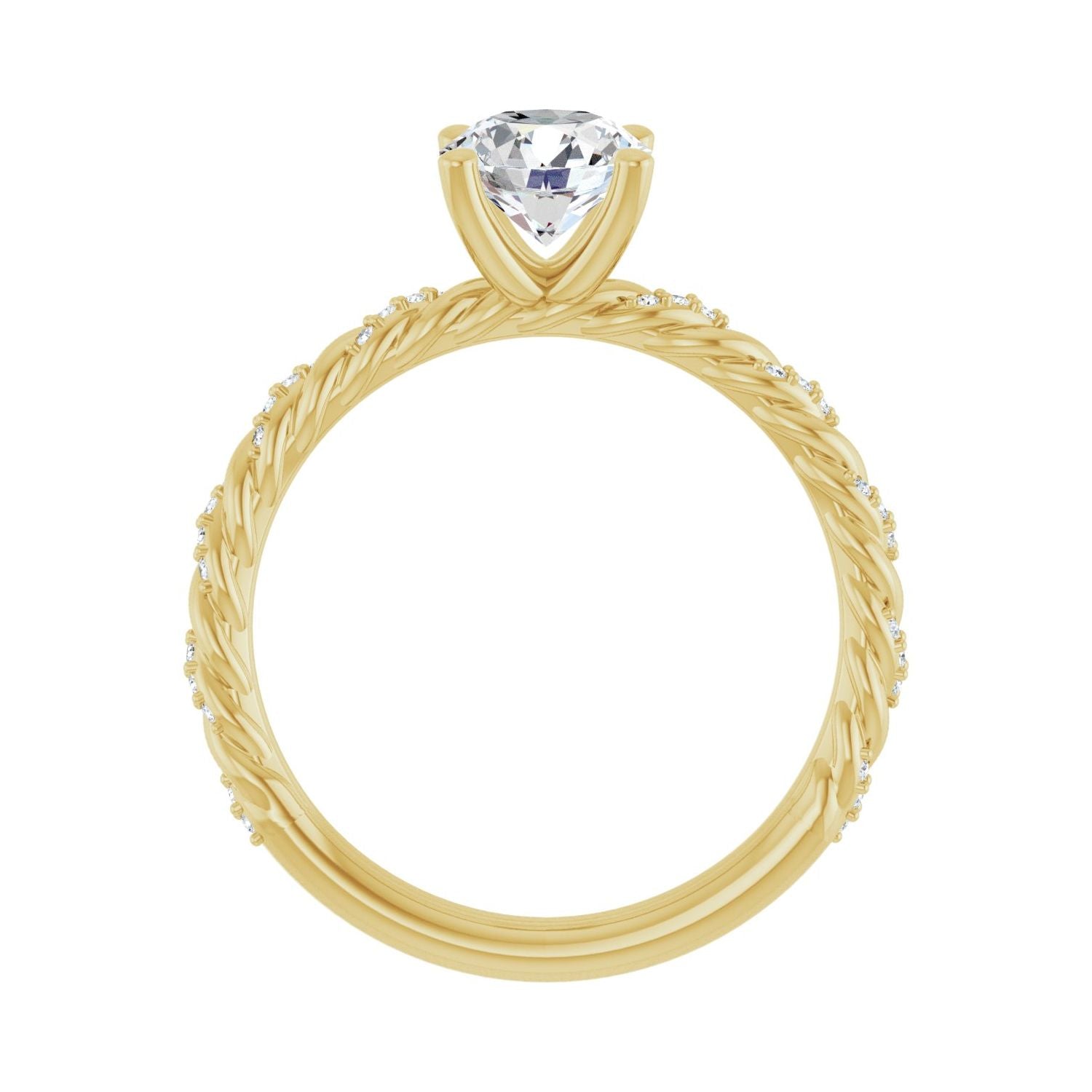 Makana — Round center, yellow gold