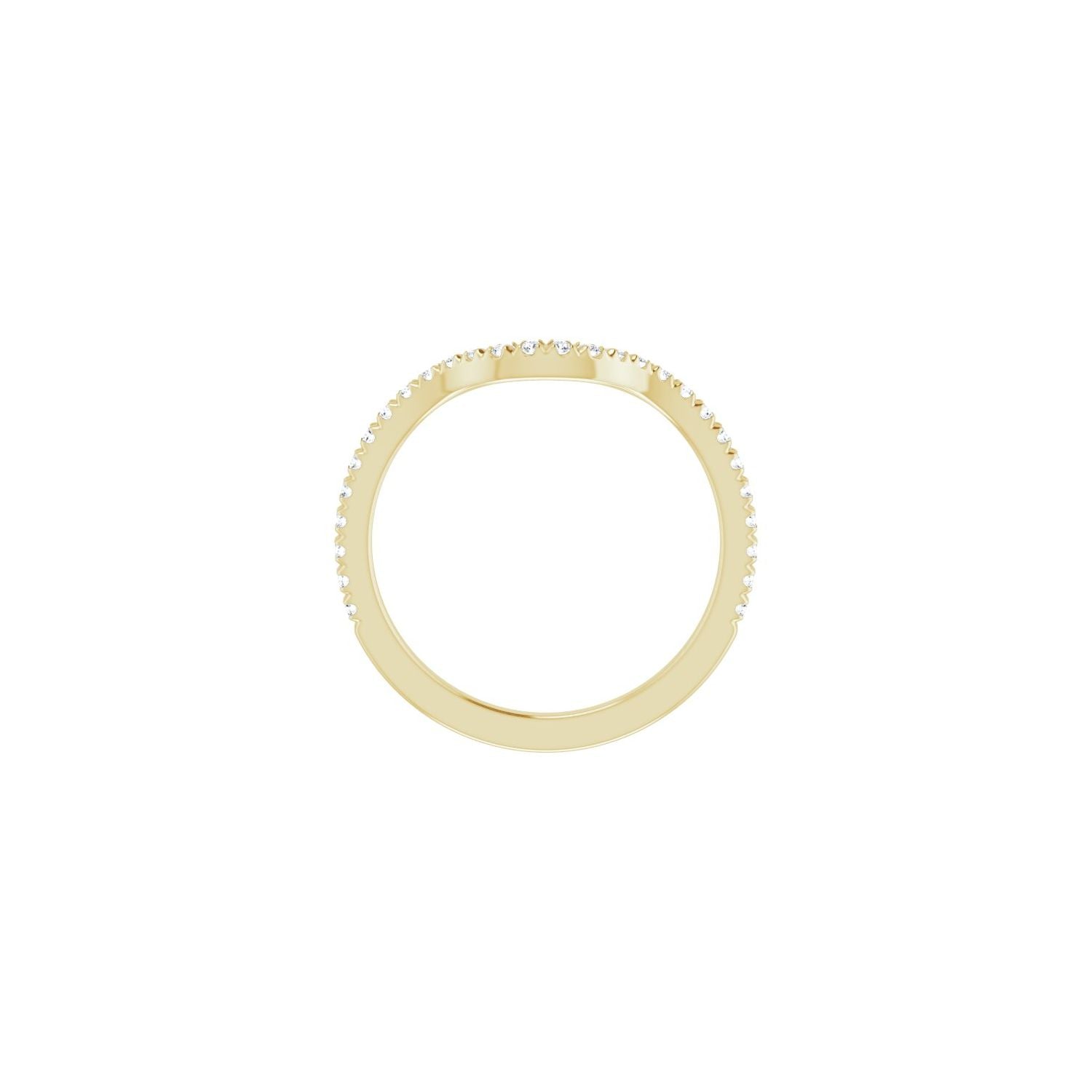 Gaynor — For the round Ailani, yellow gold