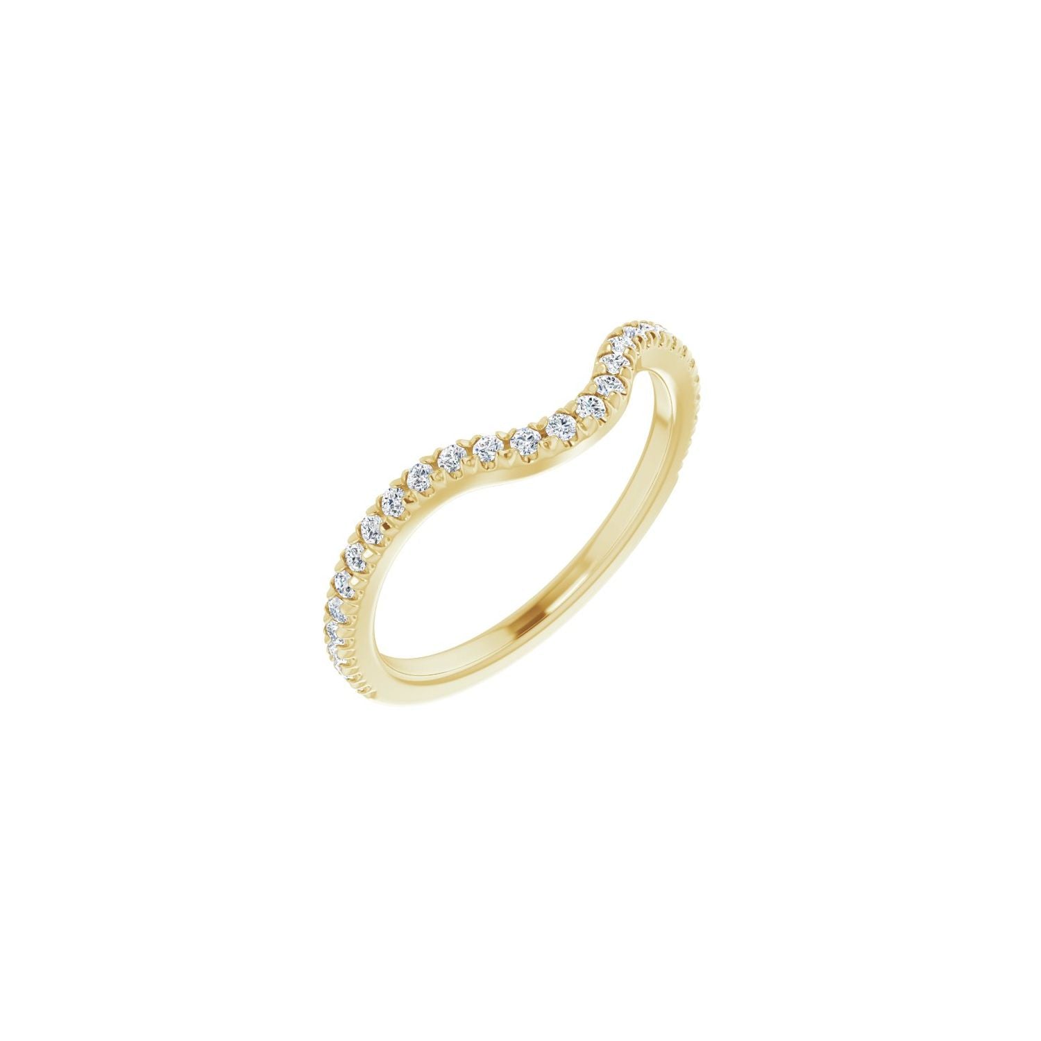 Gaynor — For the round Ailani, yellow gold