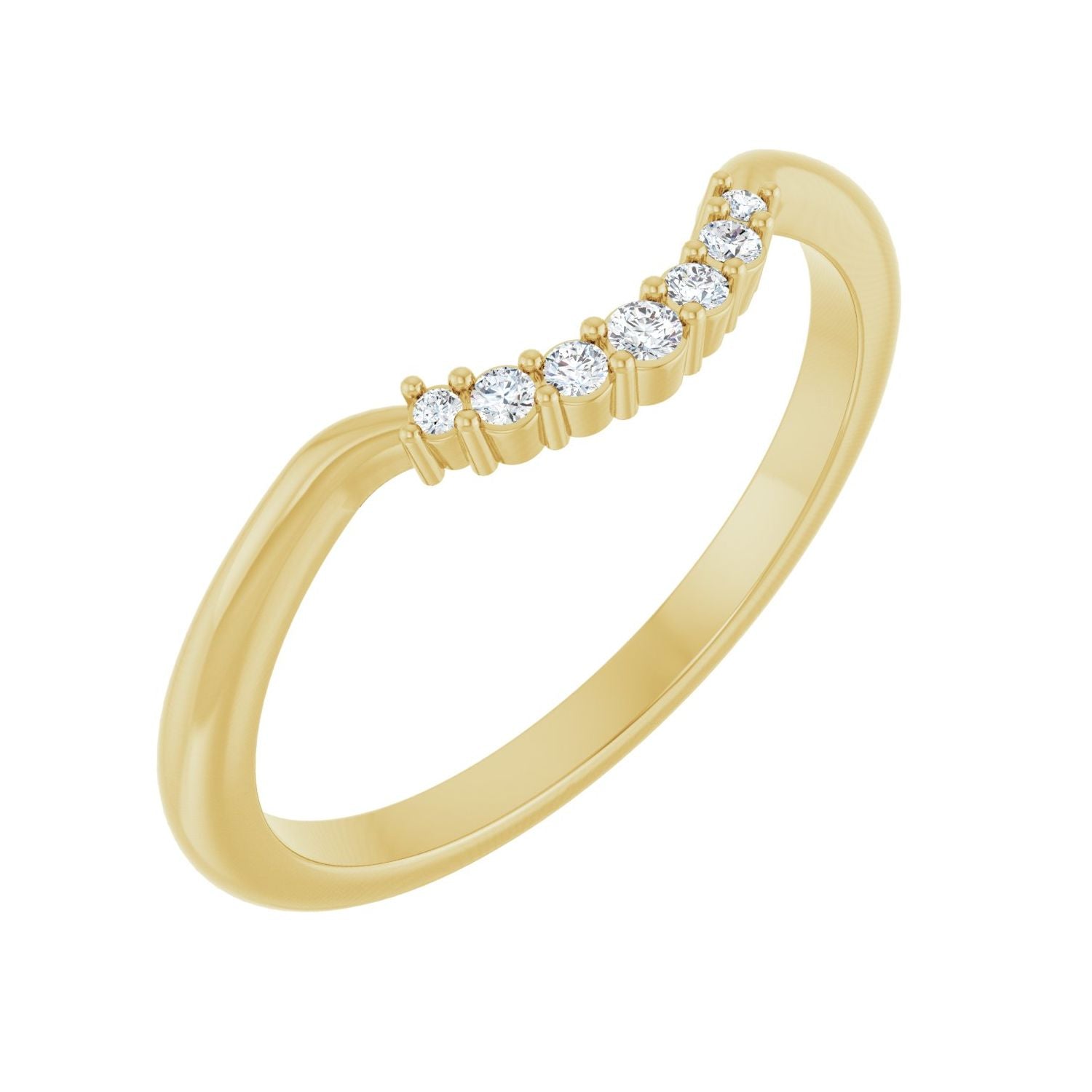Gelsey — For the round Ayana, yellow gold