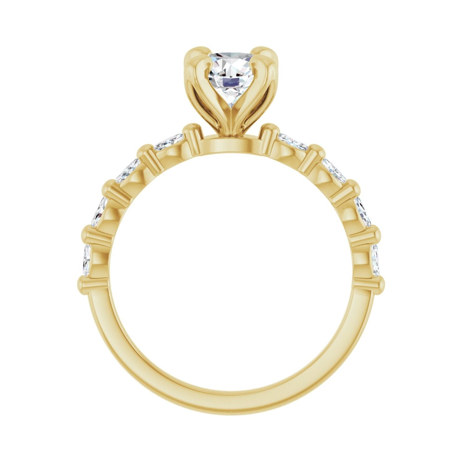Abeni — Round center, yellow gold
