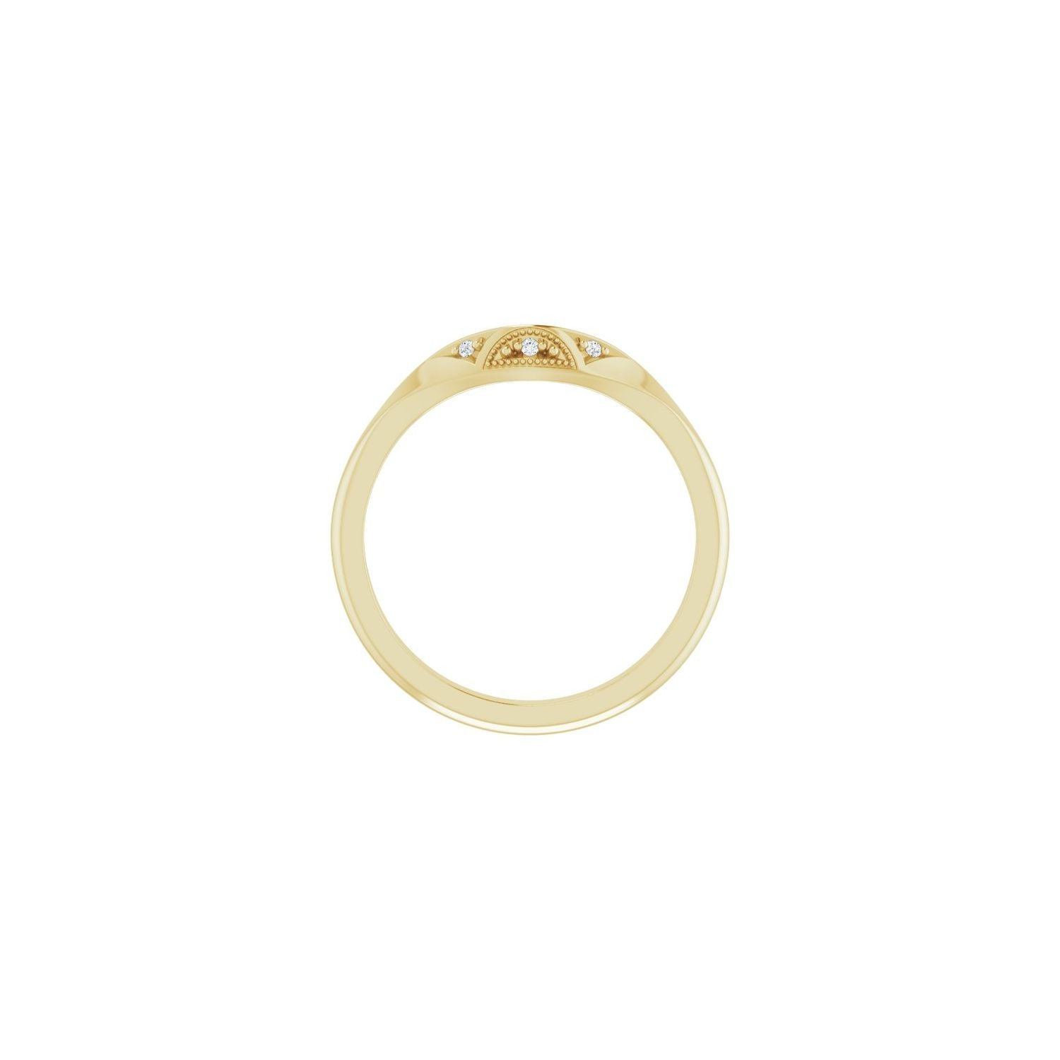 Gilly — For the round Yasmina, yellow gold