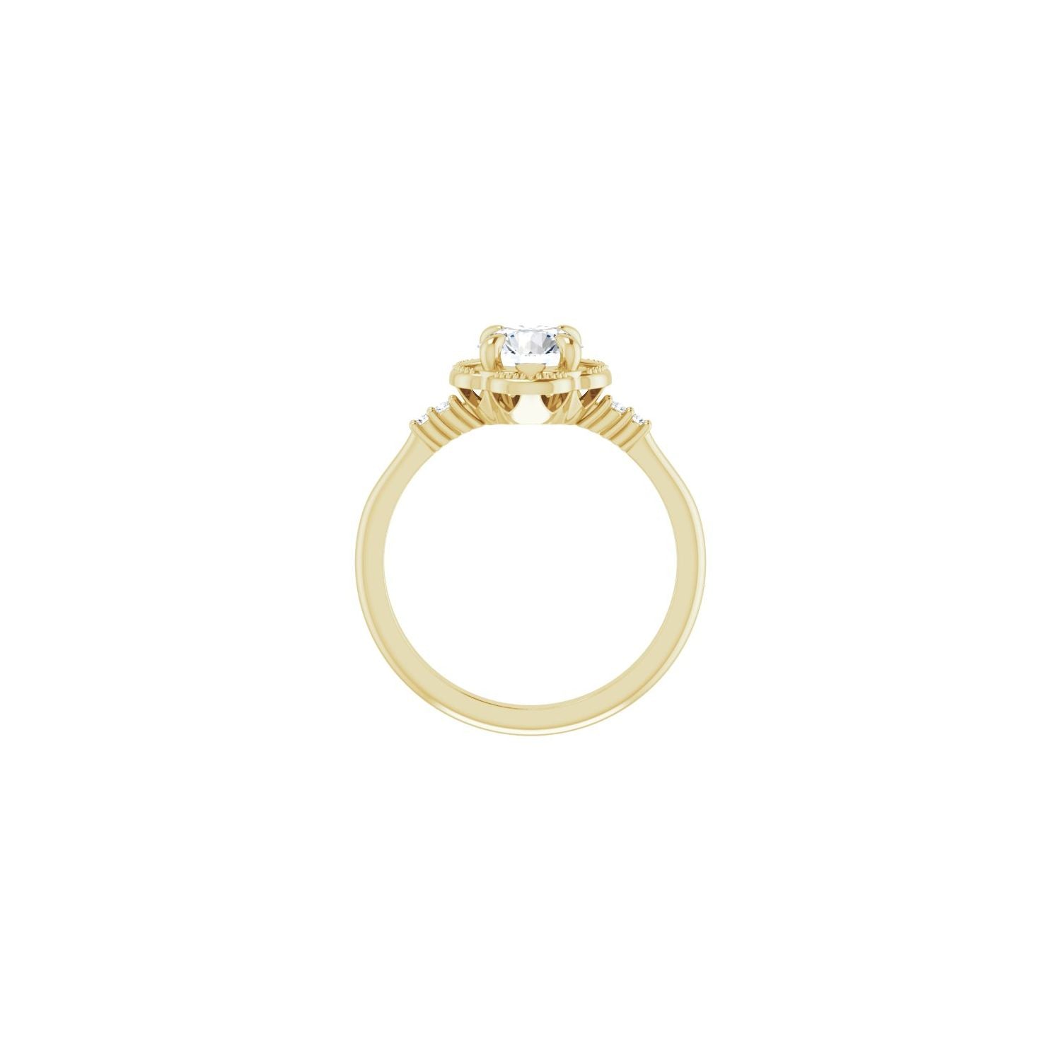 Inaya — Round center, yellow gold