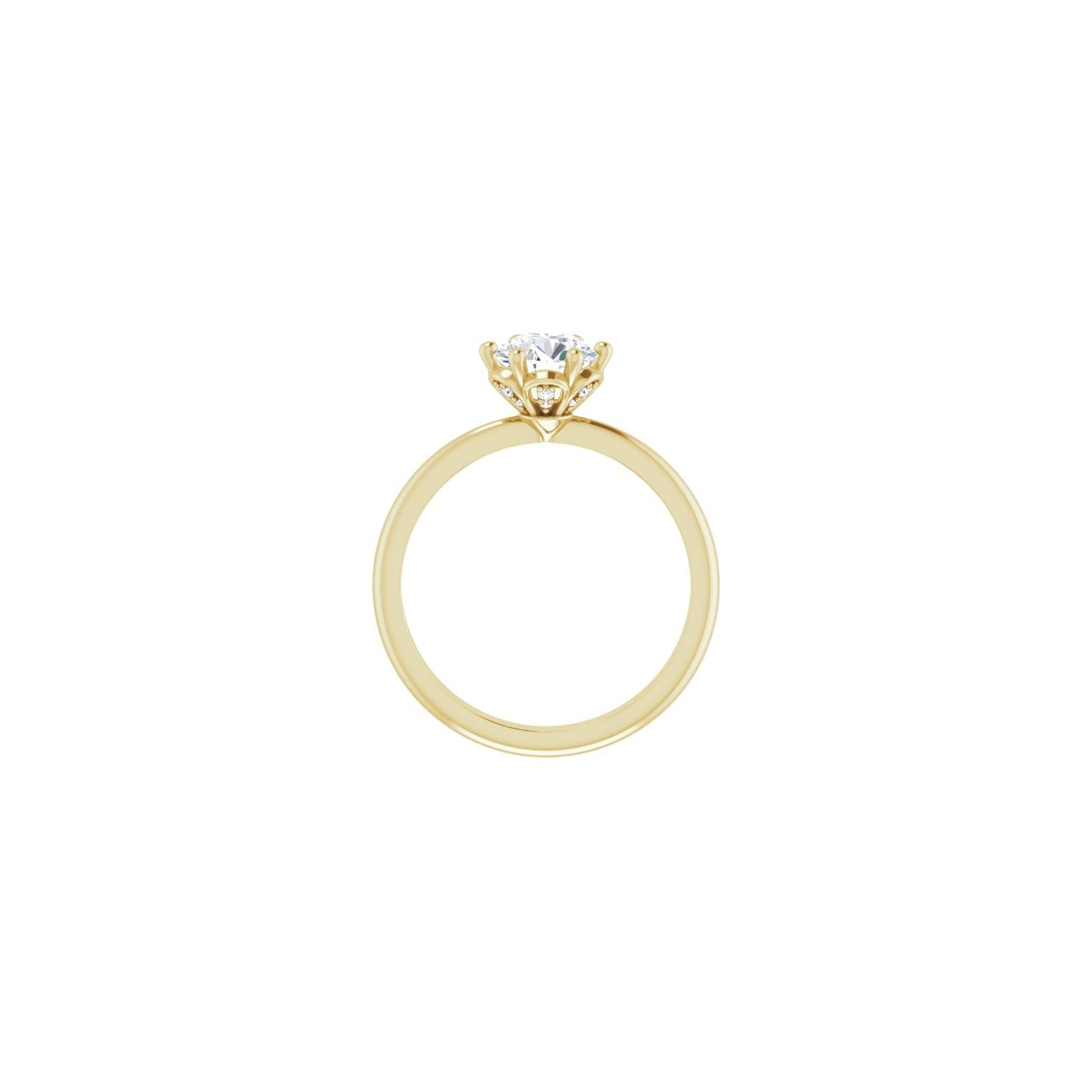 Ishani — Round center, yellow gold