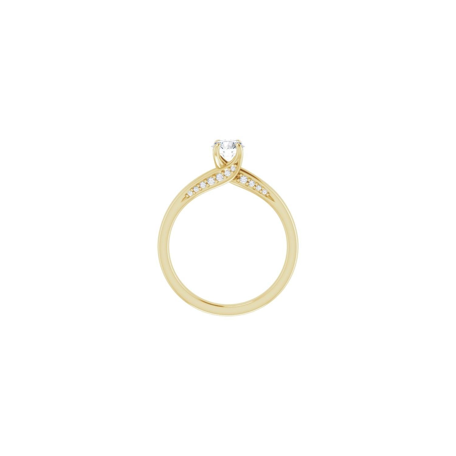 Kiran — Round center, yellow gold