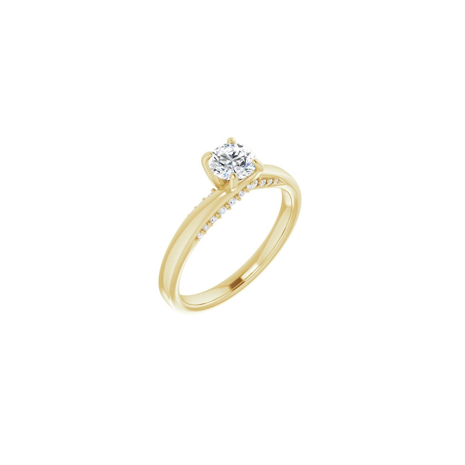 Kiran — Round center, yellow gold