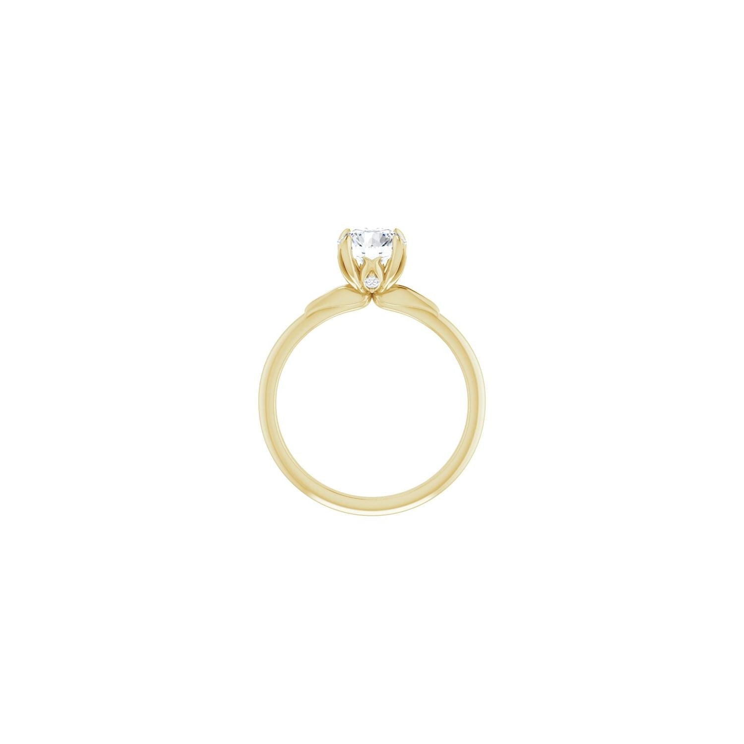 Aarna — Round center, yellow gold