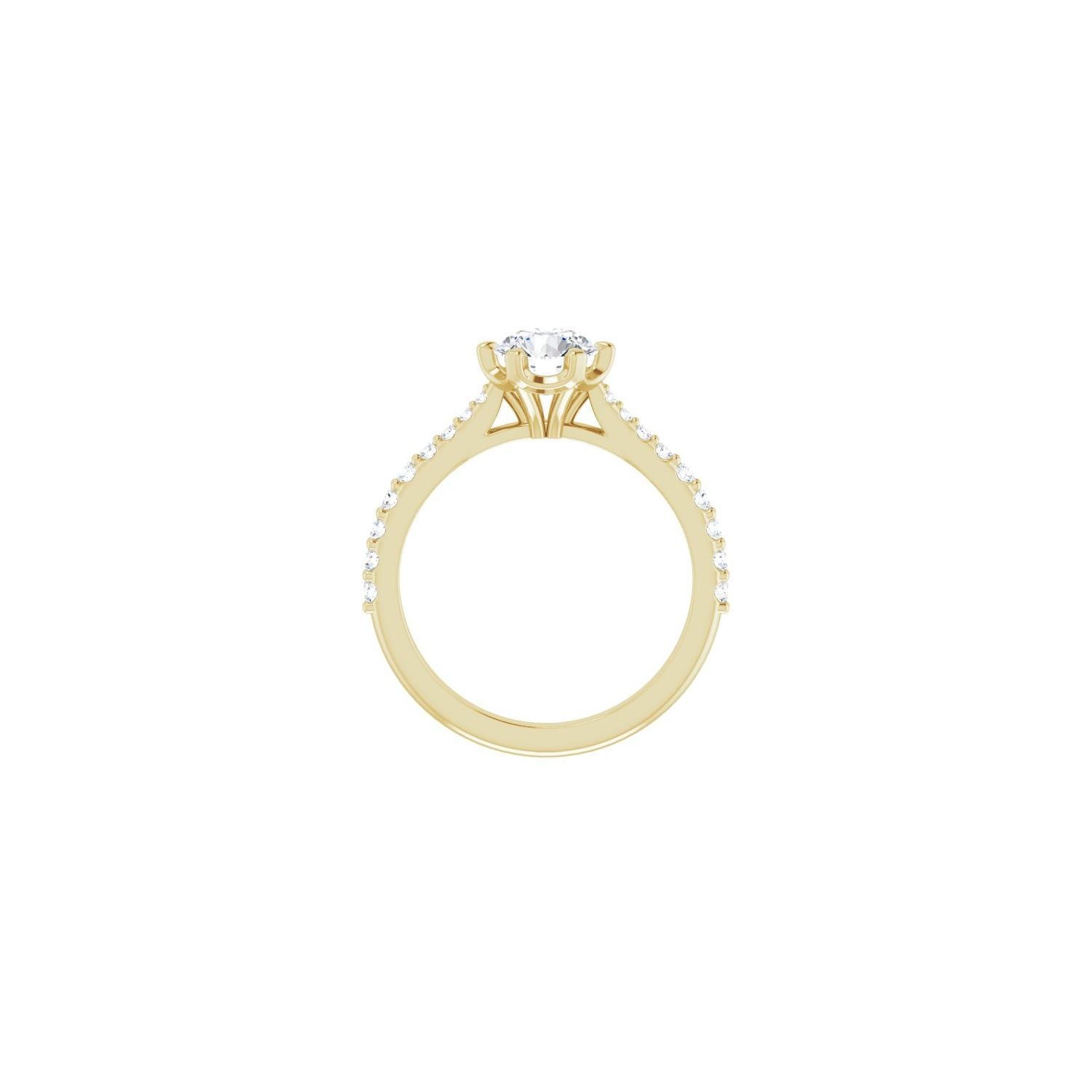 Matilde — Round center, yellow gold