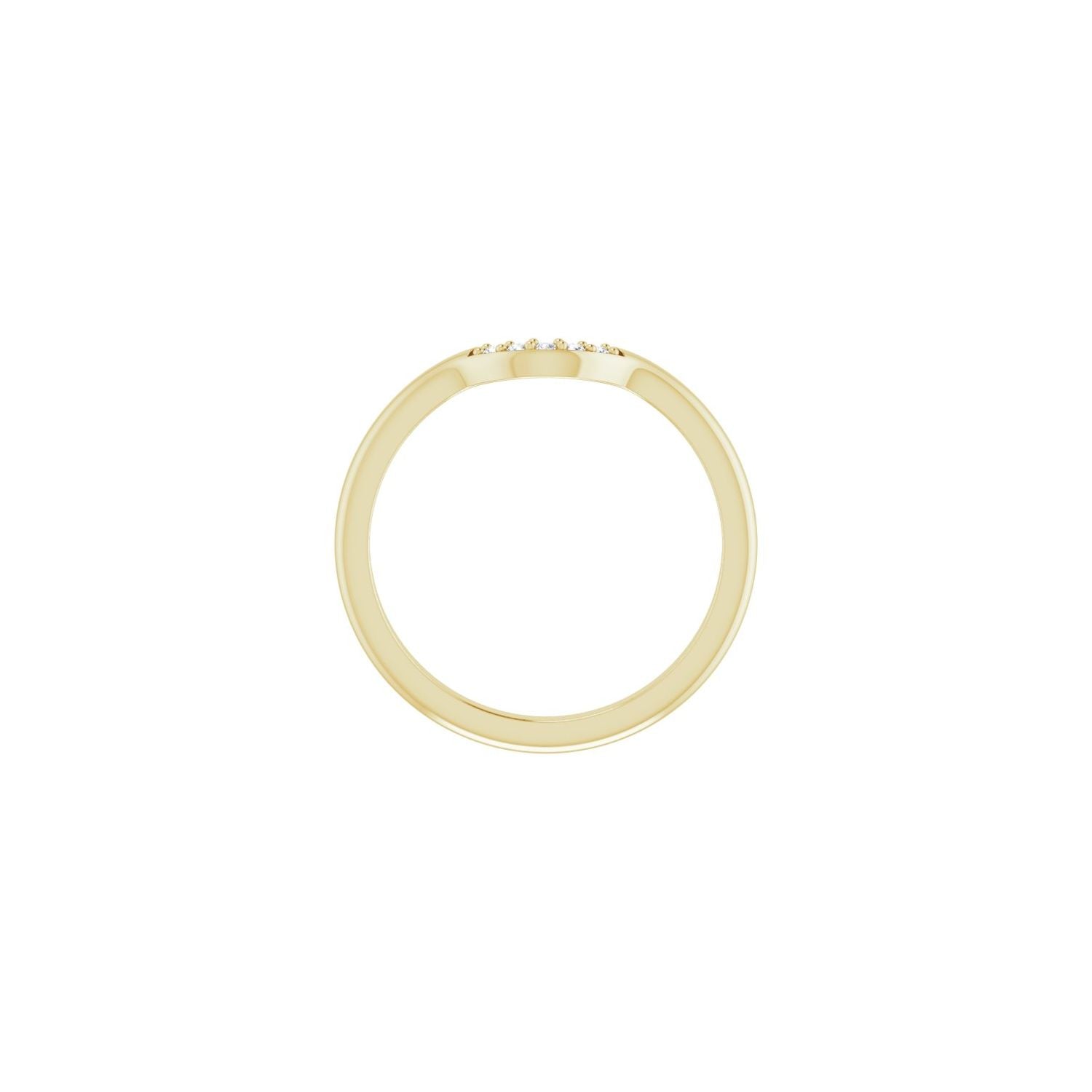 Hermina — For the round Fernlea, yellow gold
