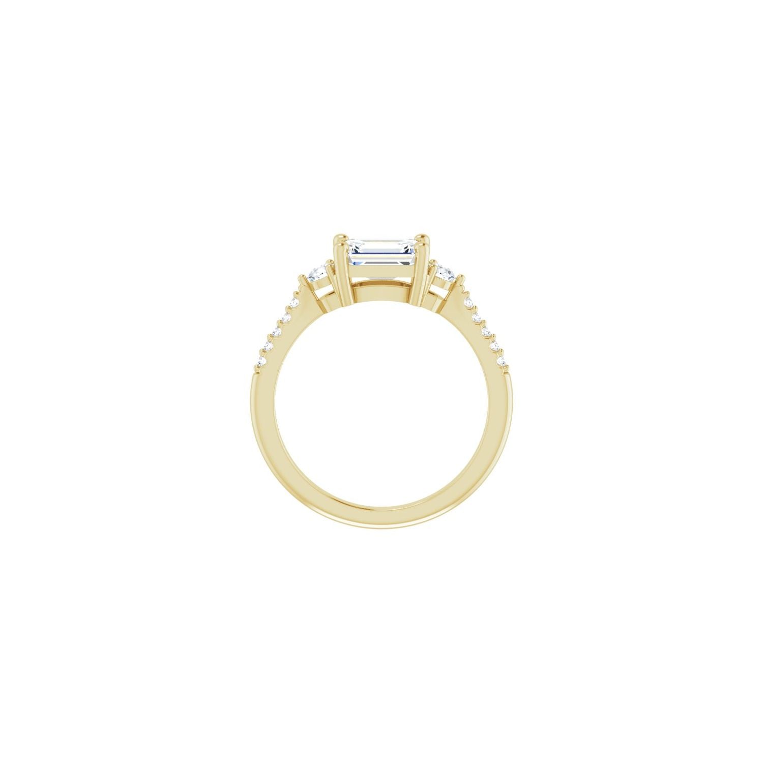 Hawthorn — Emerald center, yellow gold