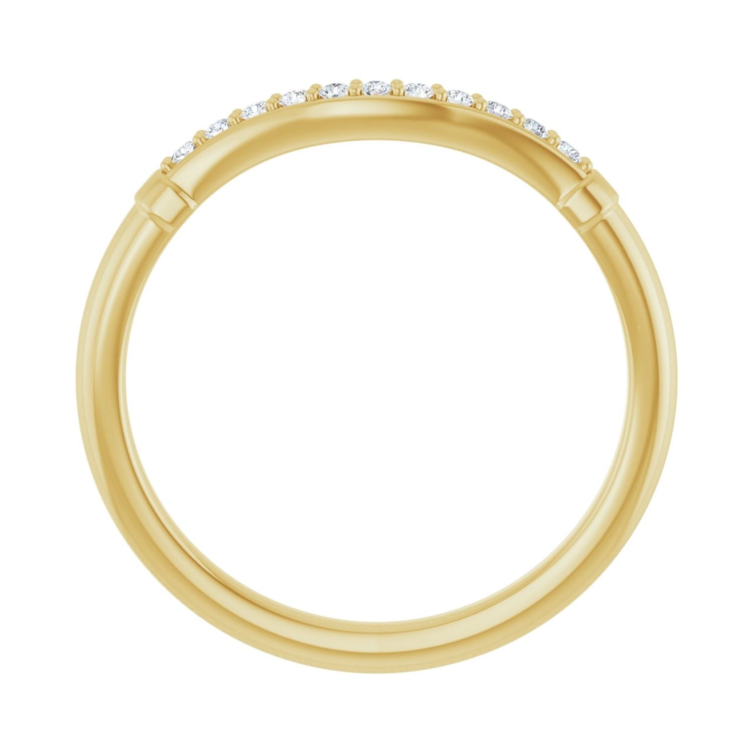 Hiba — For the round Starling, yellow gold