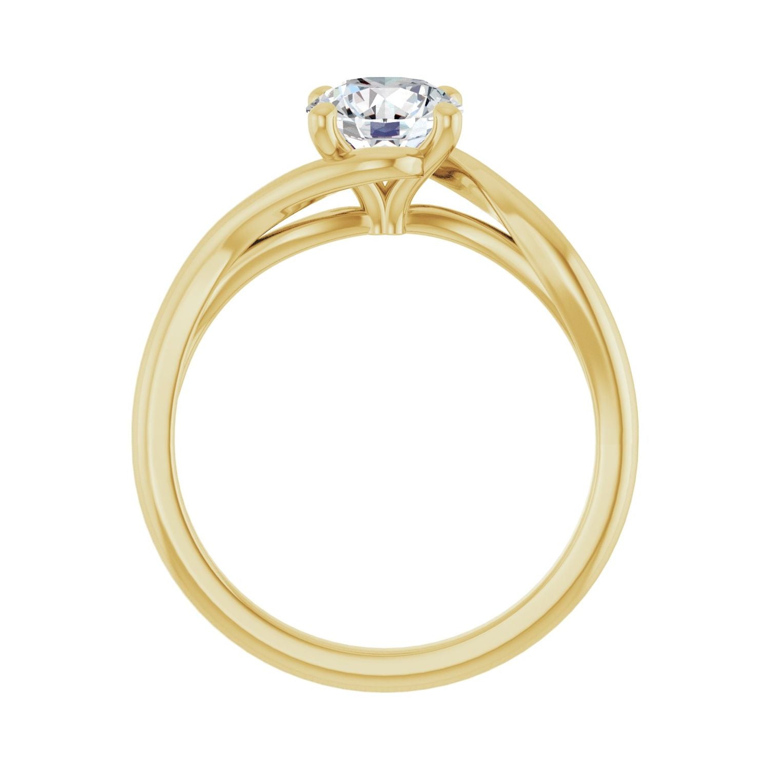 Eterna — Round center, yellow gold