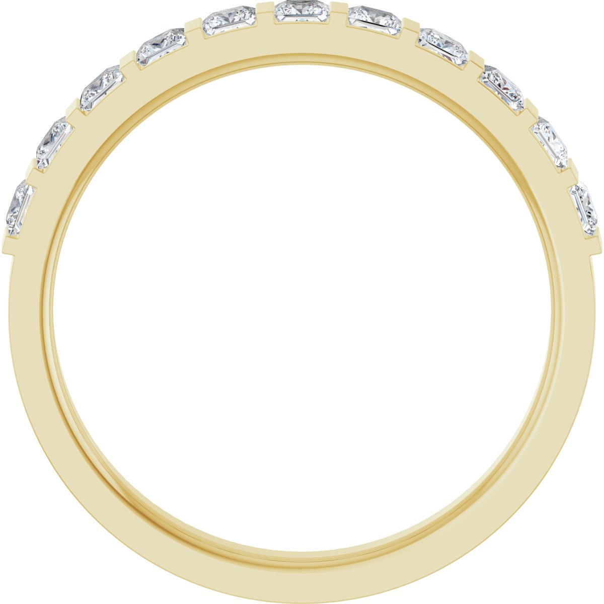 Harmony — Princess · 2 mm · 1/2 ctw, yellow gold