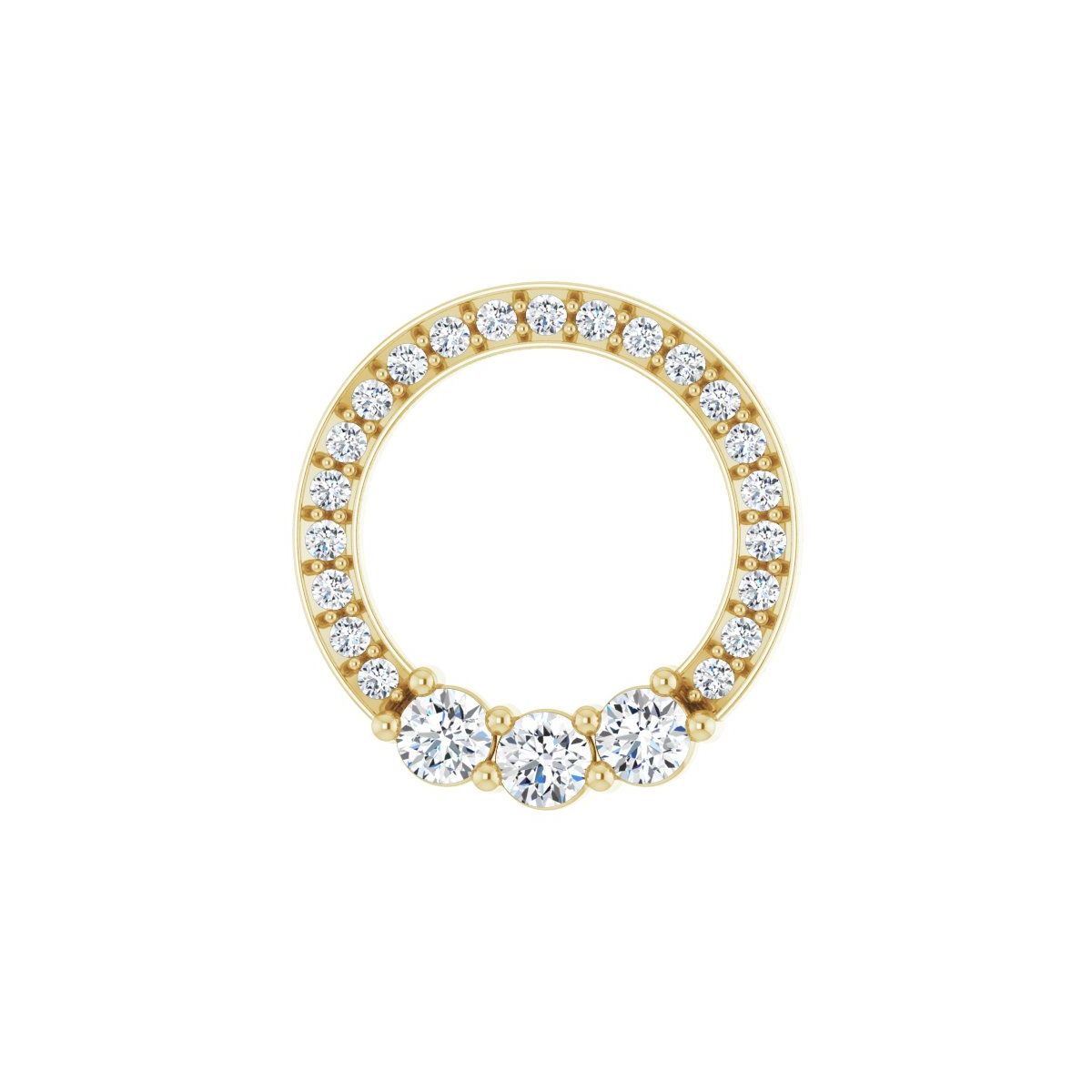 Diamond Circle Family Necklace