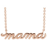 Petite Mama Necklace — rose gold
