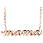 Petite Mama Necklace — Rose gold