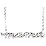 Petite Mama Necklace — White gold