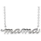 Petite Mama Necklace — White gold