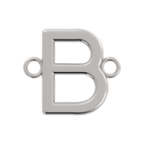 Initial Letter Connector  (Silver or Gold Plated)