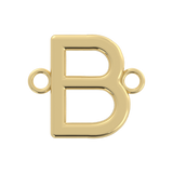 Initial Letter Connector  (Silver or Gold Plated)