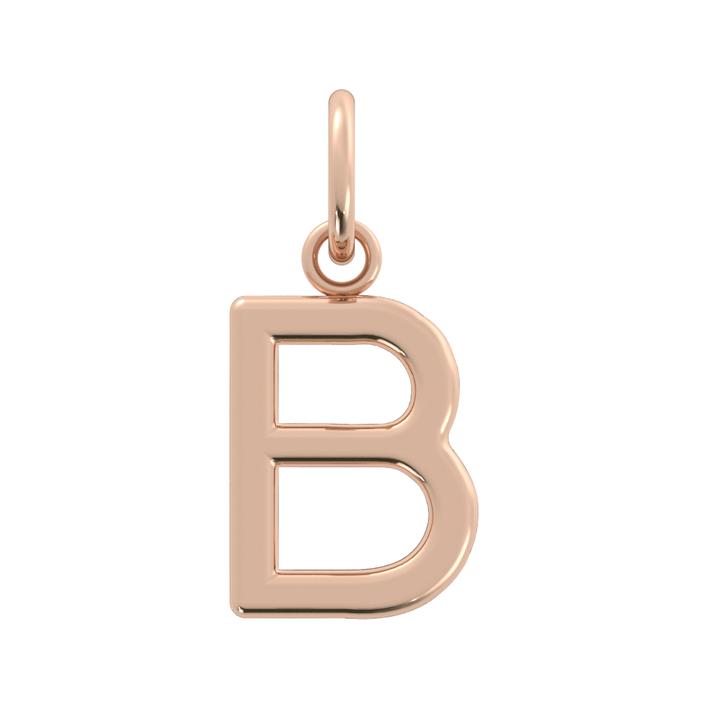 Initial Letter Charm  (14k Gold)