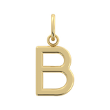Initial Letter Charm  (Silver or Gold Plated)