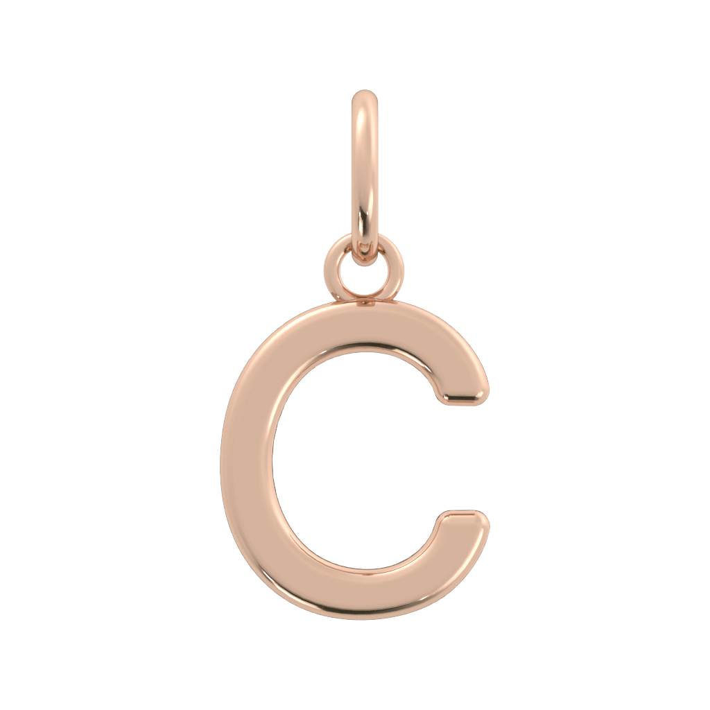 Initial Letter Charm  (14k Gold)