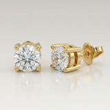 Diamond Solitaire Earrings