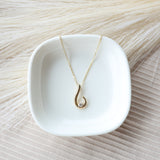 Minimalist Gold Swirl Pendant