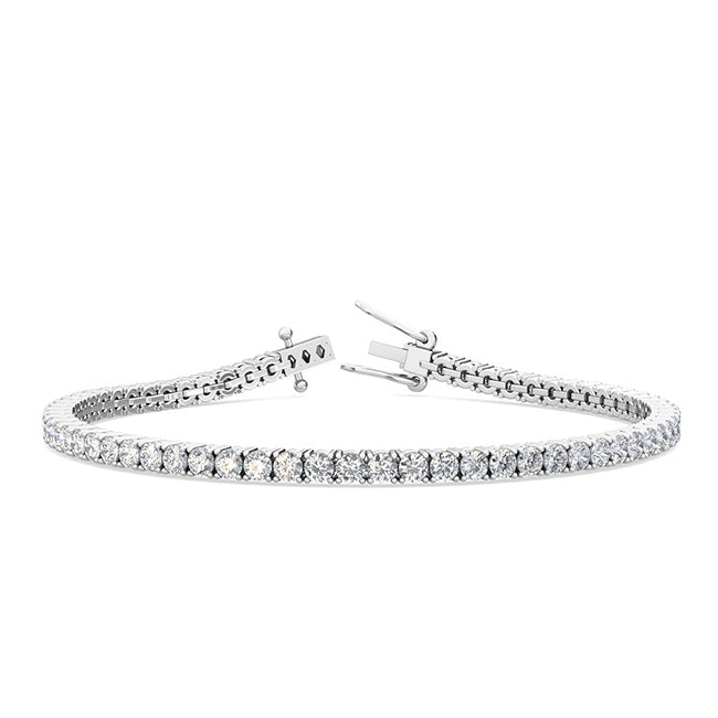 Round Lab-Grown Diamond Tennis Bracelet (1-6 carat total weight)