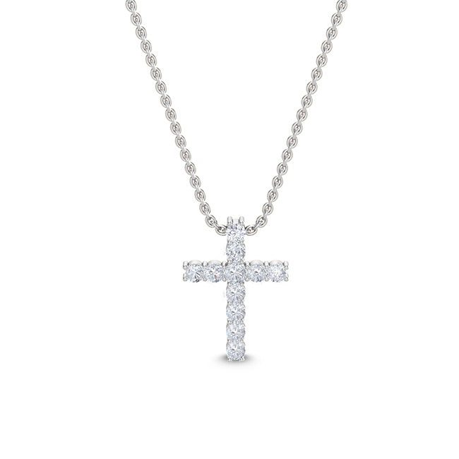 Diamond Cross with Chain