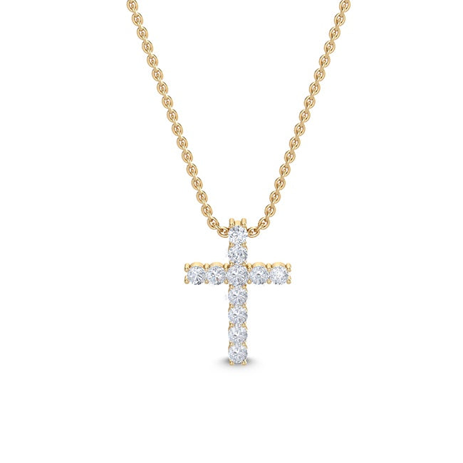 Diamond Cross with Chain