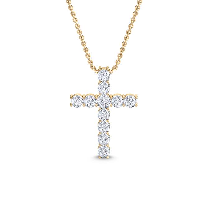 Diamond Cross with Chain