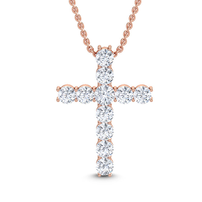 Diamond Cross with Chain