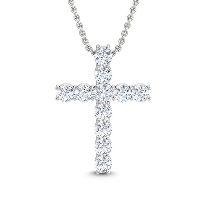 Diamond Cross with Chain