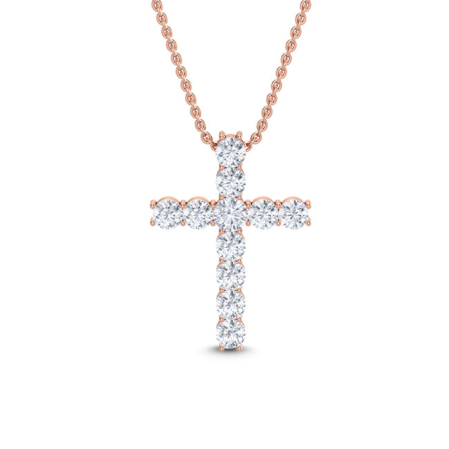 Diamond Cross with Chain