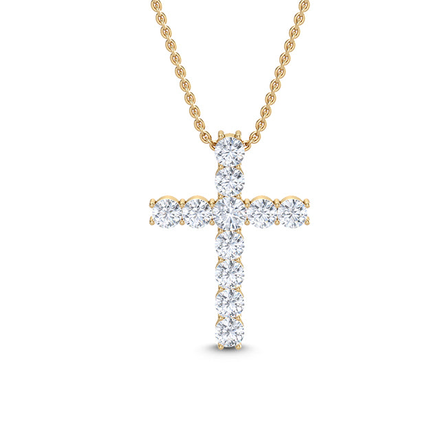 Diamond Cross with Chain