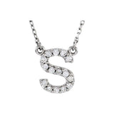 Diamond Initial Pendant