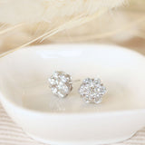 Diamond Cluster Earrings