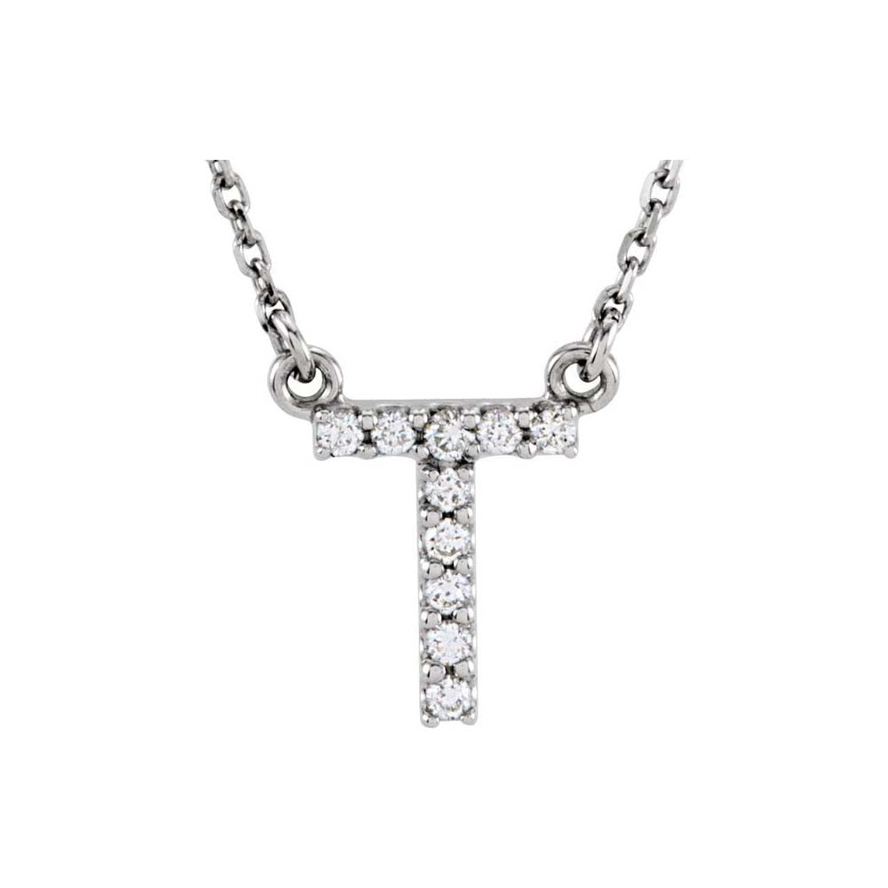 Diamond Initial Pendant